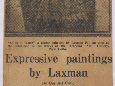 pressclipping/1970s/Laxman Pai Expressive paintings by laxman,nov.jpg